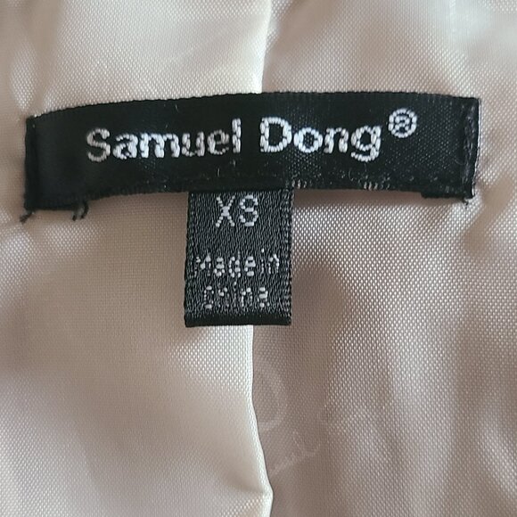 Samuel Dong Beige Tan Textured Zip Front Vest - XS - Picture 4 of 7